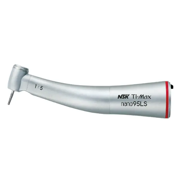 Contre-angle rouge NSK Ti-Max NANO95LS – Transmission 1:5 avec lumière