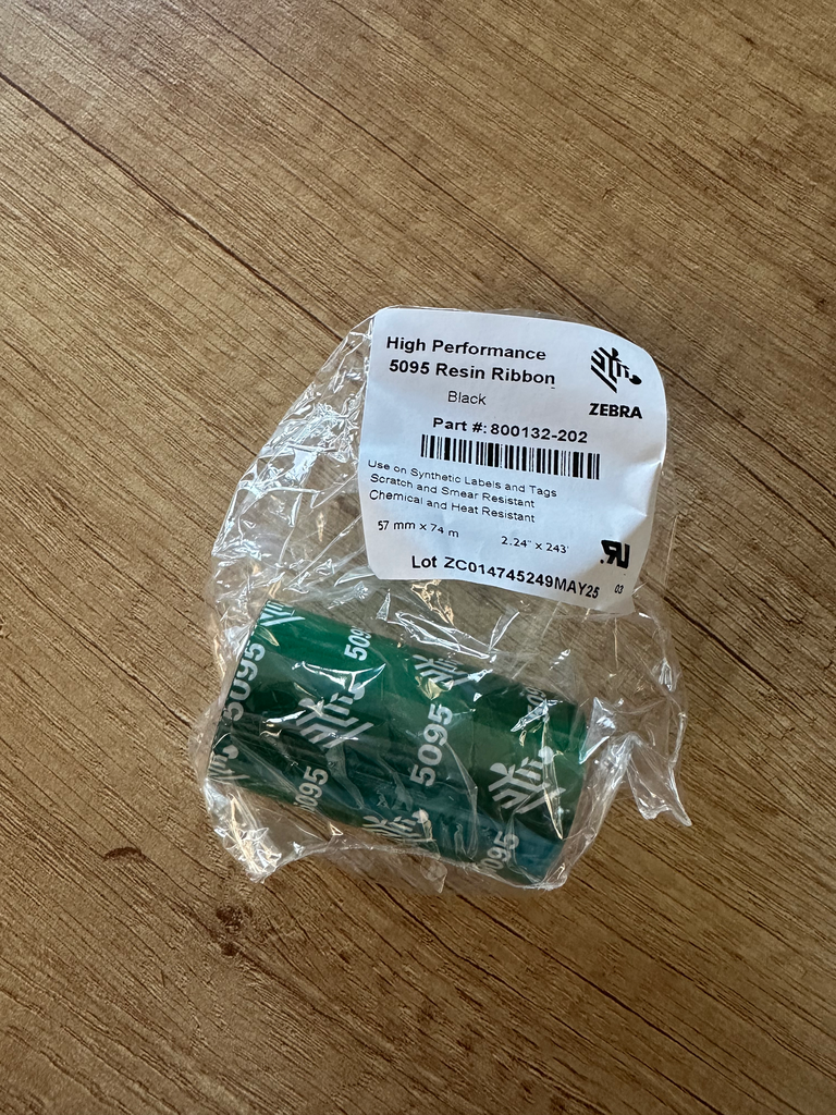 Ruban encre 5095 Résine 57mm x 74m