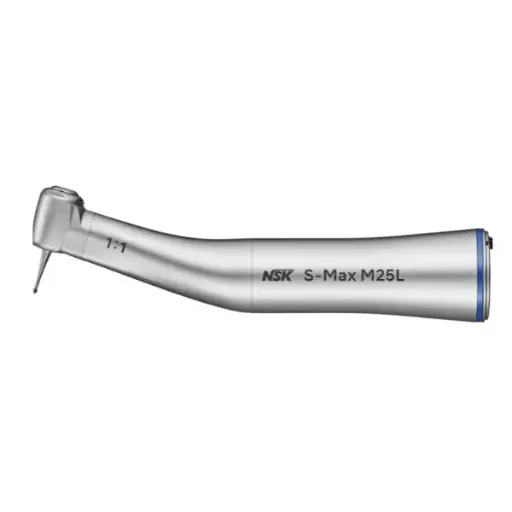 Contre-angle bleu NSK S-Max M25L – Transmission directe 1:1 avec lumière
